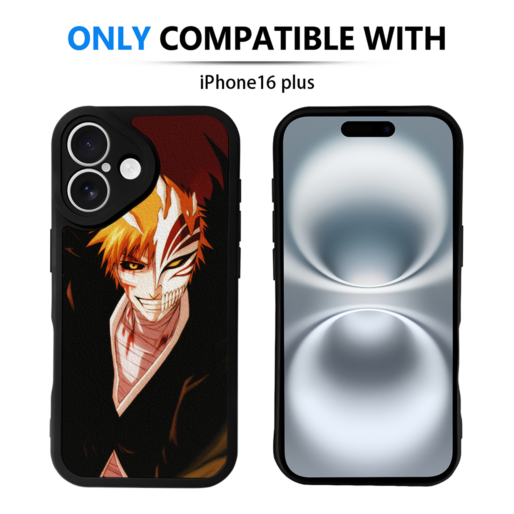 （画像用） ブリーチ BLEACH 【iPhone 16シリーズ対応】シリコンスマホケース（レザー調） 材質：シリコン